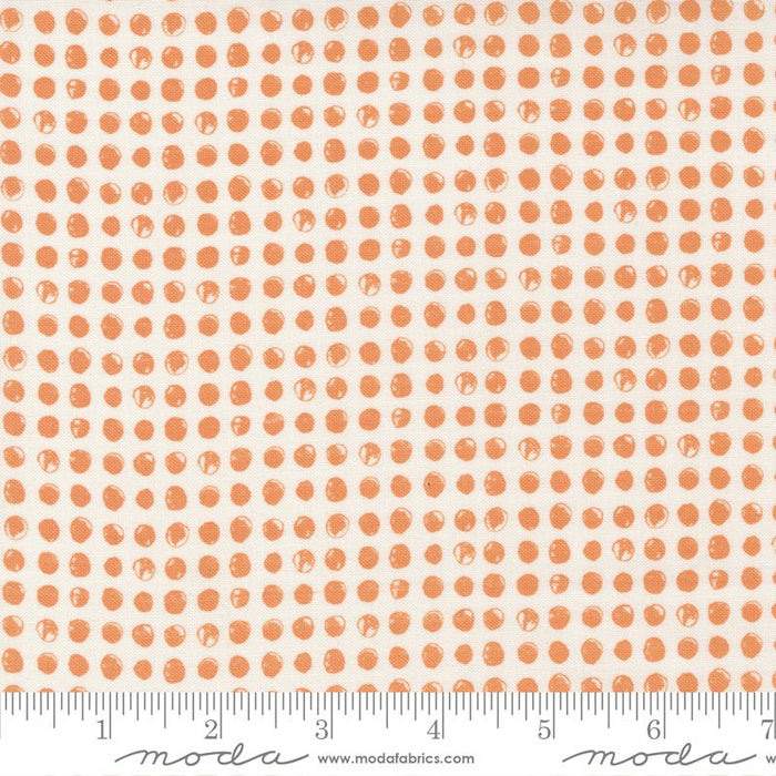 Late October in Vanilla Orange by Moda - 100% Cotton Quilting Fabric - 55594 22 - Boho Fabrics - Quilting Cotton, Woven