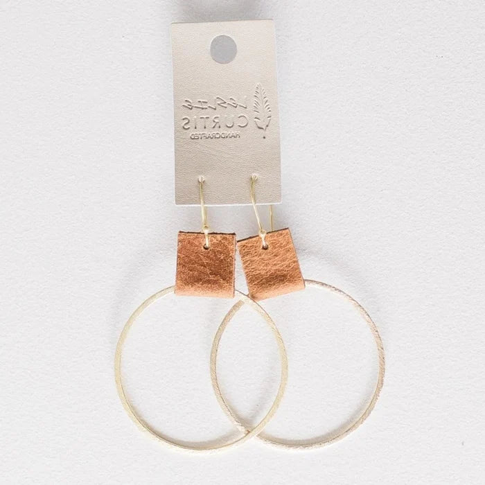 Laura Earring - saddle gold