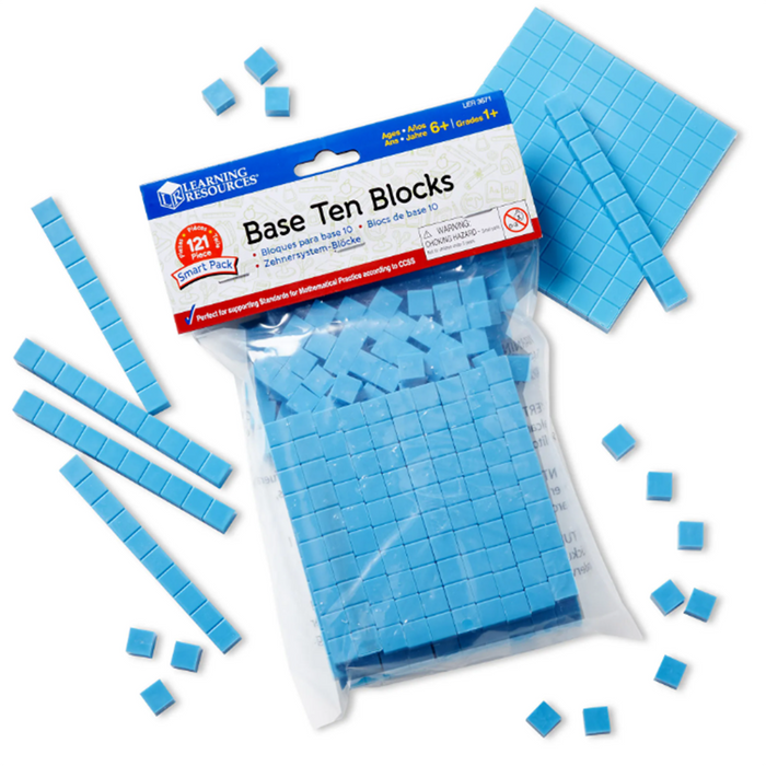 Learning Resources • Base Ten Blocks (set de 121 piezas)