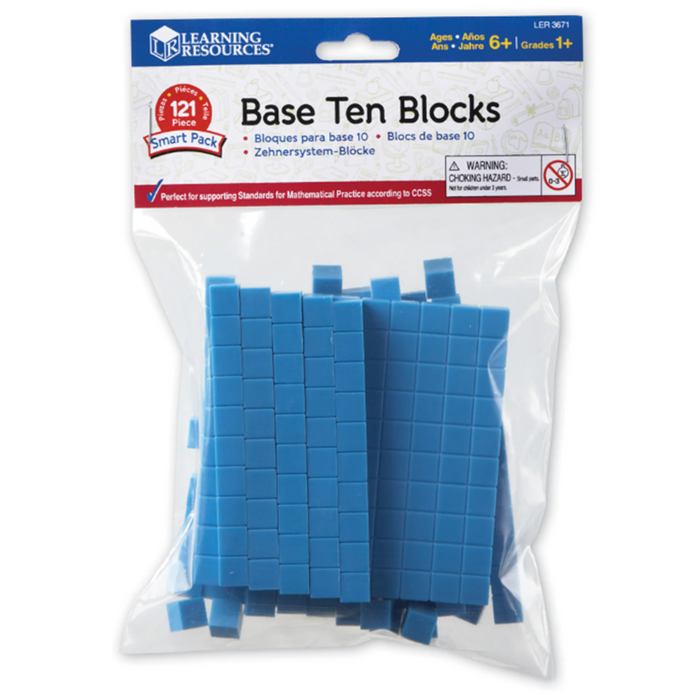 Learning Resources • Base Ten Blocks (set de 121 piezas)