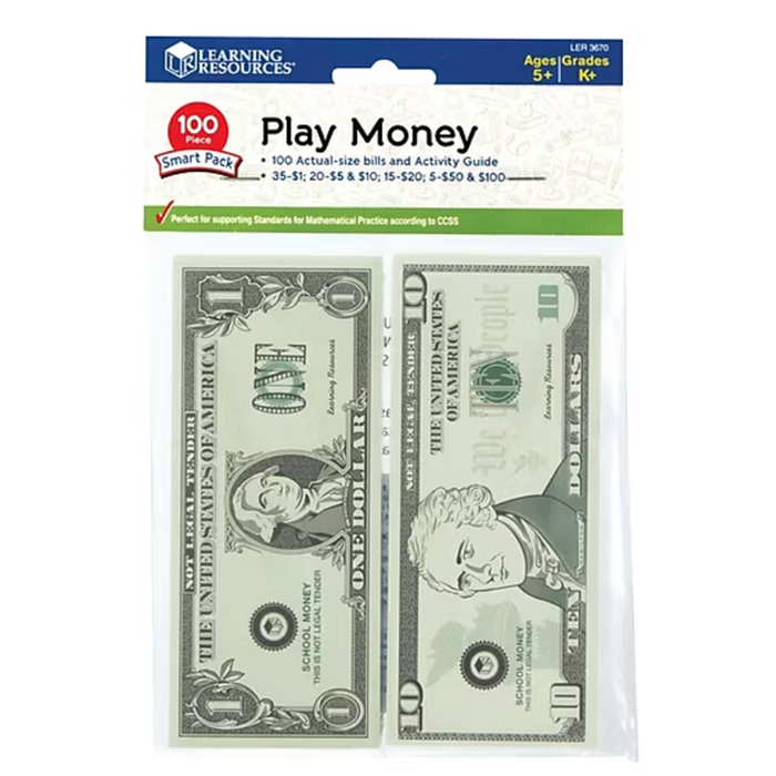 Learning Resources • Play Money (100 piezas)