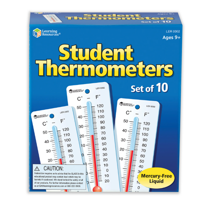 Learning Resources • Student Thermometers (set de 10 unidades)