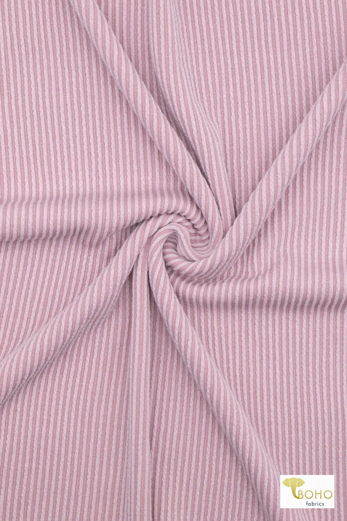Lilac Mauve 2 - Tone, Rib Knit Fabric - Boho Fabrics - Rib Solid, Knit Fabric