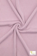 Lilac Mauve 2 - Tone, Rib Knit Fabric - Boho Fabrics - Rib Solid, Knit Fabric