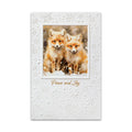 Little Foxes Embossed Holiday Cards