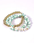 Lucky Bead Bracelet Stack