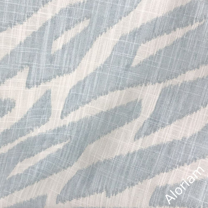 Matthias Blue White Abstract Zebra Pillow Cover - Aloriam
