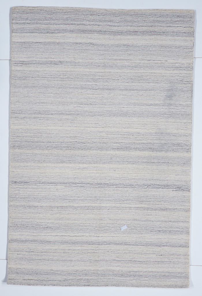 Modern Striped Machine Made Multicolor Manmade Rug 5' x 8'