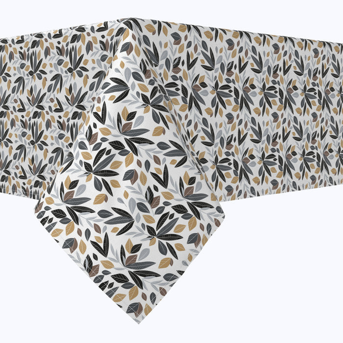 Natural Leaves and Branches Cotton Rectangles