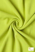 Neon Yellow, Solid Cupro Knit Fabric - Boho Fabrics - Cupro, Knit Fabric