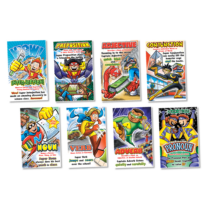 North Star • Set decorativo "Parts of Speech - Superheroes"