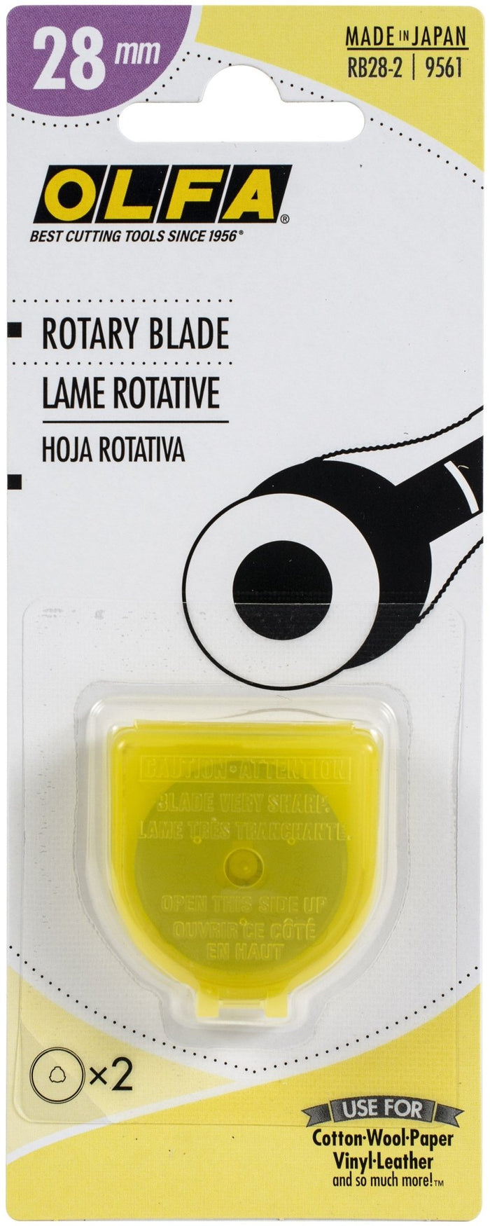 Olfa 28MM Rotary Blade 2ct - Boho Fabrics - Cutting Supplies
