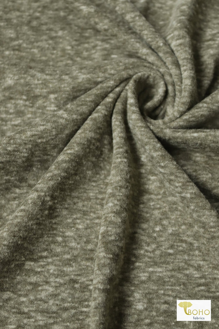 Olive Tri-Blend Jersey, Jersey Knit - Boho Fabrics