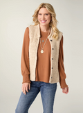 Palla Knit Vest with Rolled Collar