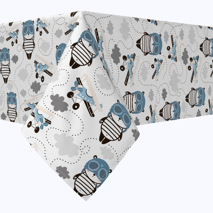 Panda Pilot Cotton Rectangles
