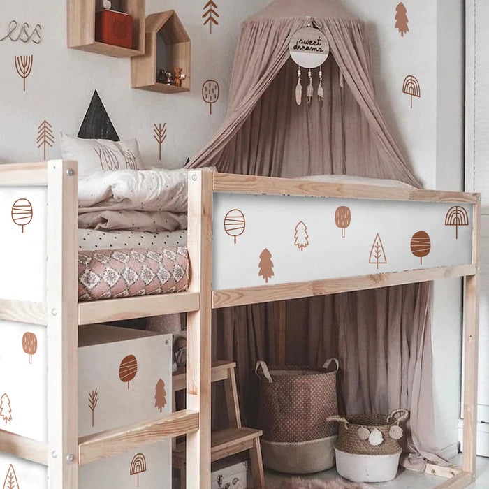 Pattern Wall Decals Boho Trees