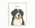 Personalized Bernese Mountain Dog Fine Art Prints