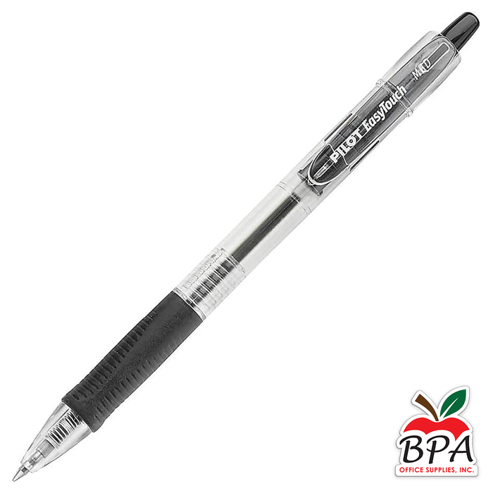 Pilot • Bolígrafo EasyTouch - Medium - Retractable (Negro - 12 unidades)