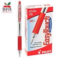 Pilot • Bolígrafo EasyTouch - Medium - Retractable (Red - 12 unidades)