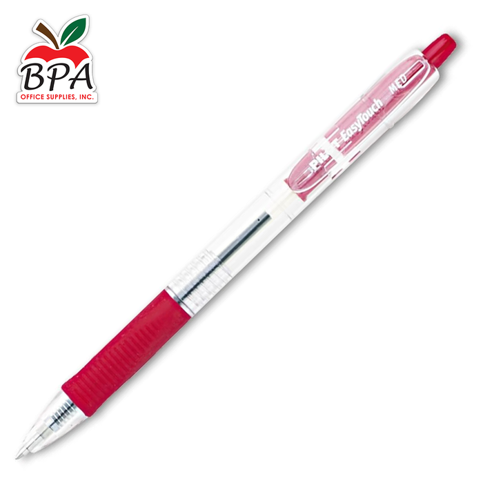Pilot • Bolígrafo EasyTouch - Medium - Retractable (Red - 12 unidades)