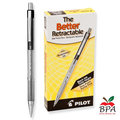 Pilot •  Bolígrafos Better Retractable - Fine - (Dz - Negro)