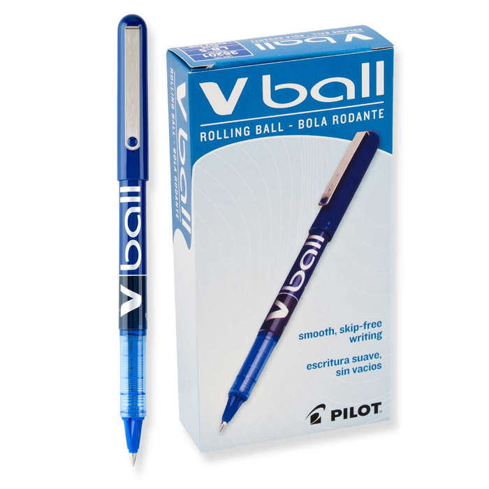 Pilot •  Bolígrafos V Ball - Extra Fine (Azul)