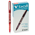 Pilot •  Bolígrafos V Ball - Fine (Rojo)