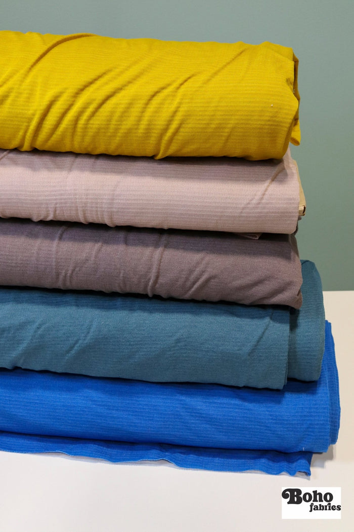 Power Grid Midweight, Bright Ocean Blue Fleece Fabric by Polartec - Boho Fabrics - Performance Fabrics