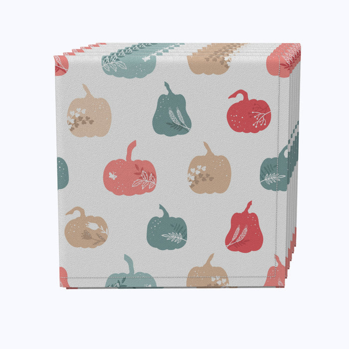 Pumpkin Stencils Cotton Napkins