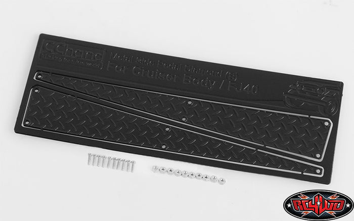 RC4WD Metal Side Diamond Style B Plates for Cruiser Body black detail