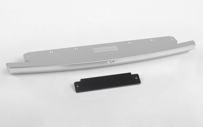 RC4WD SLICK METAL FRONT BUMPER FOR JS SCALE 1/10 RANGE ROVER CLASSIC BODY – SILVER – VVV-C0685