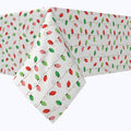 Red & Green Holiday Lights Stripe Cotton Squares