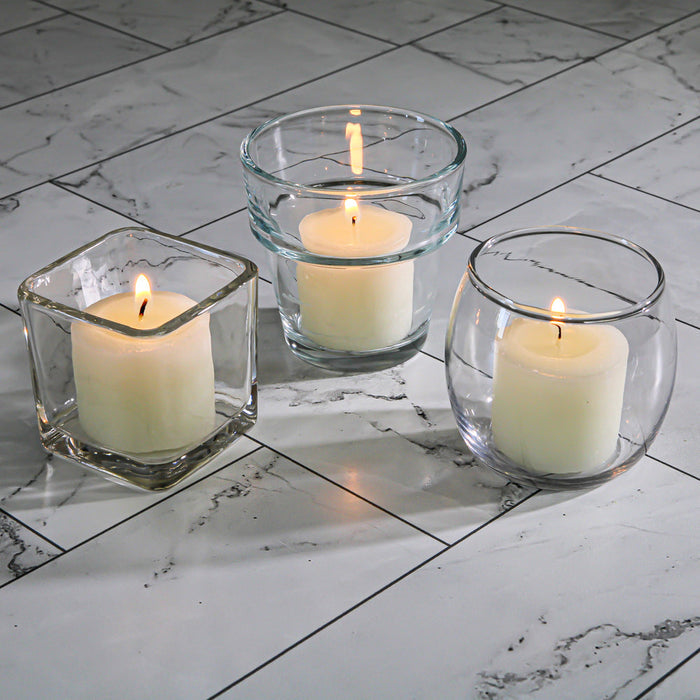 Richland Votive Candles Unscented Light Ivory 10 Hour Set of 12