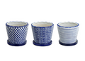 Small Blue/White Planter With Sauce