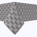 Spiral Flowers and Leaves Cotton Rectangles