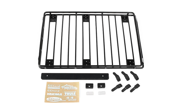 Steel Tube Roof Rack W/ Rear Utility Lights for Axial 1/10 SCX10 III Jeep JLU Wrangler