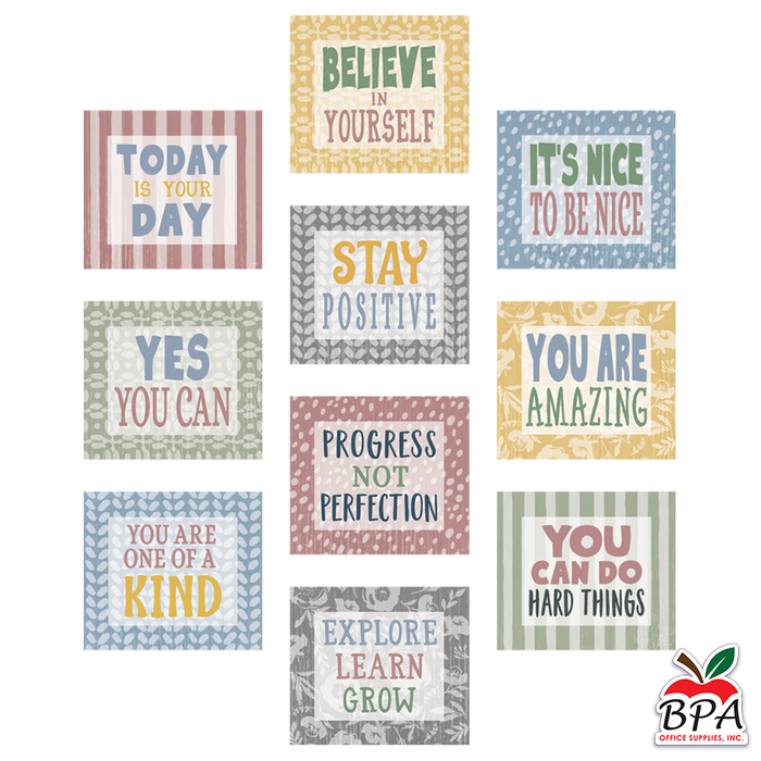 Teacher Created Resources •  Accents "Classroom Cottage - Positive Sayings"