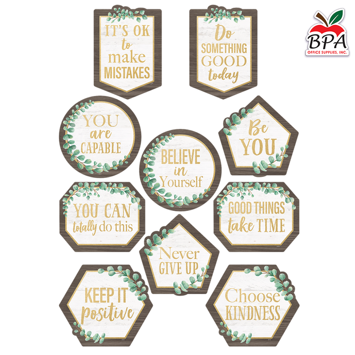 Teacher Created Resources •  Accents "Eucalyptus Positive Sayings"