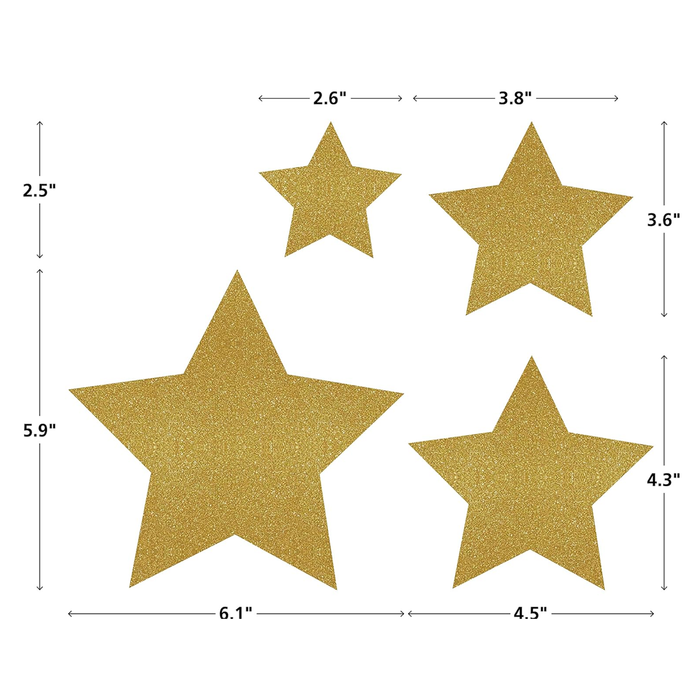 Teacher Created Resources •  Accents "Gold shimmer Stars"