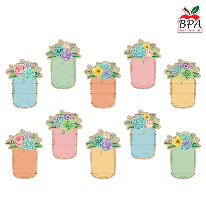 Teacher Created Resources •  Accents "Rustic Bloom Mason Jars"