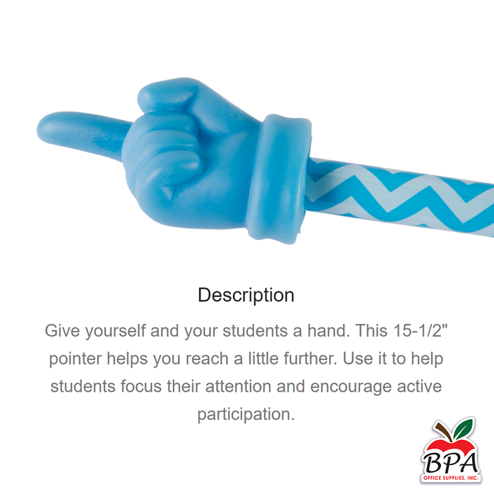 Teacher Created Resources • Aqua Chevron Hand Pointer