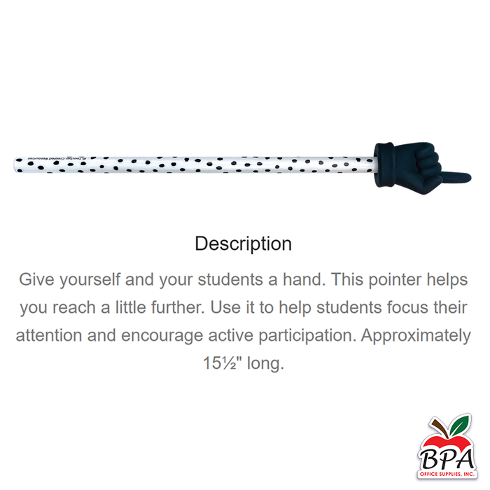Teacher Created Resources • Black Painted Dots Hand Pointer