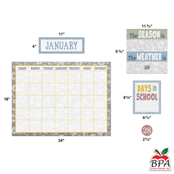 Teacher Created Resources •  Calendario "Classroom Cottage"