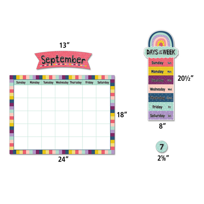 Teacher Created Resources •  Calendario  "Oh Happy Day"