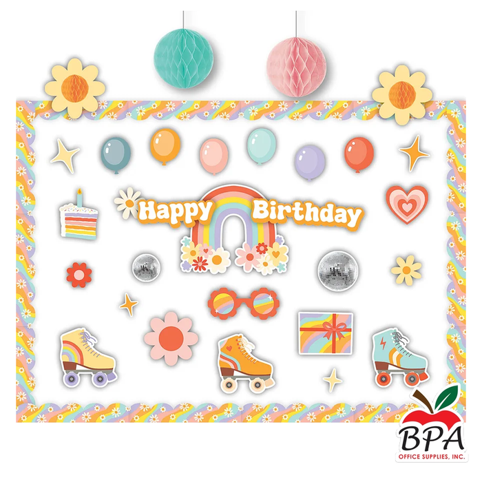 Teacher Created Resources • Calendario "Roller Disco - Birthday Create & Decorate Quick Kit"