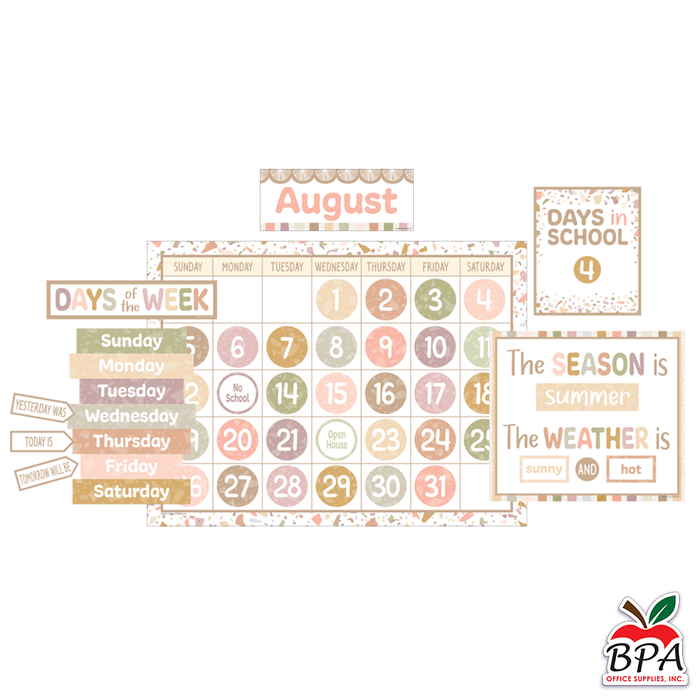 Teacher Created Resources •  Calendario "Terrazzo Tones"