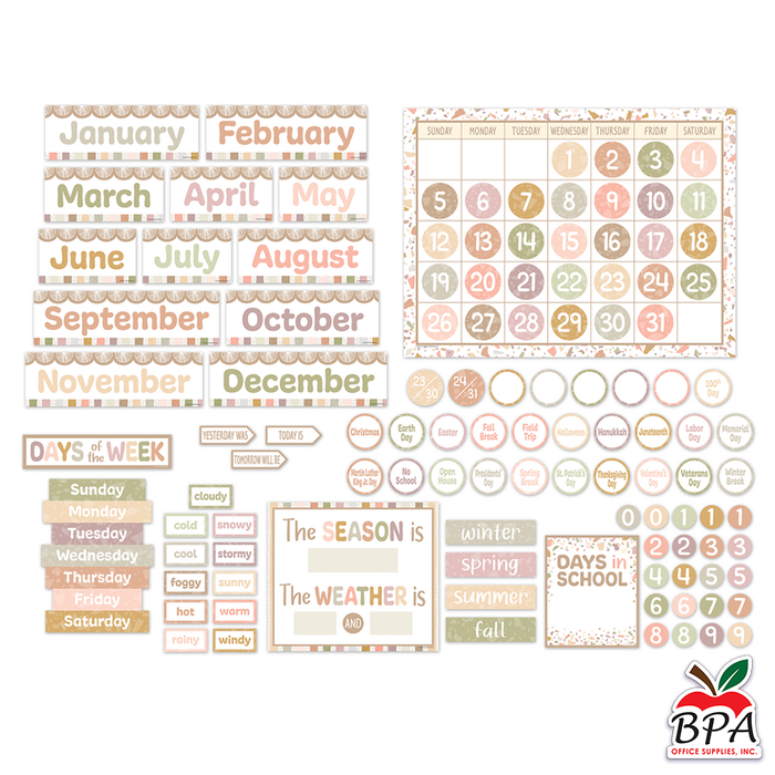 Teacher Created Resources •  Calendario "Terrazzo Tones"