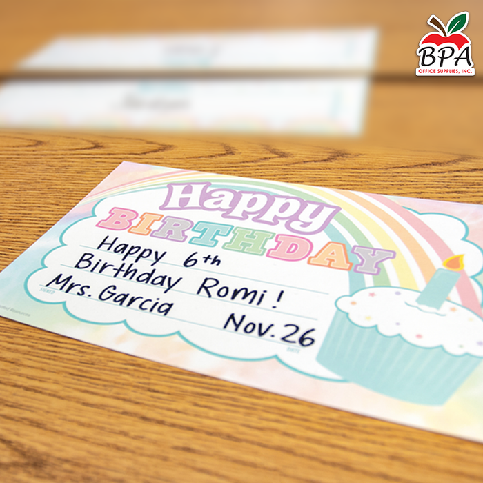 Teacher Created Resources • Certificados "Pastel Pop - Happy Birthday"