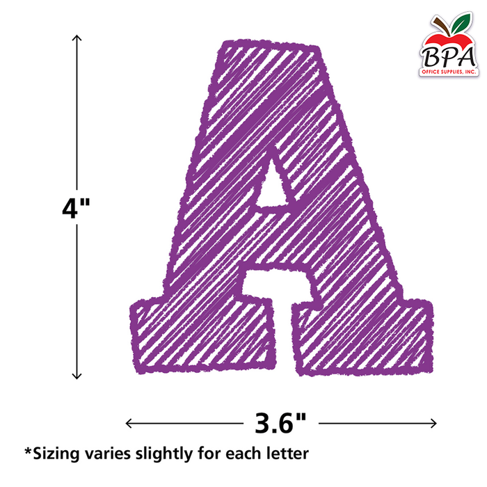 Teacher Created Resources • Letras Decorativas "Scribble Bold Block"
