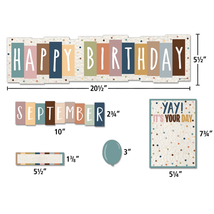 Teacher Created Resources •  Mini set decorativo "Everyone is Welcome - Happy Birthday"